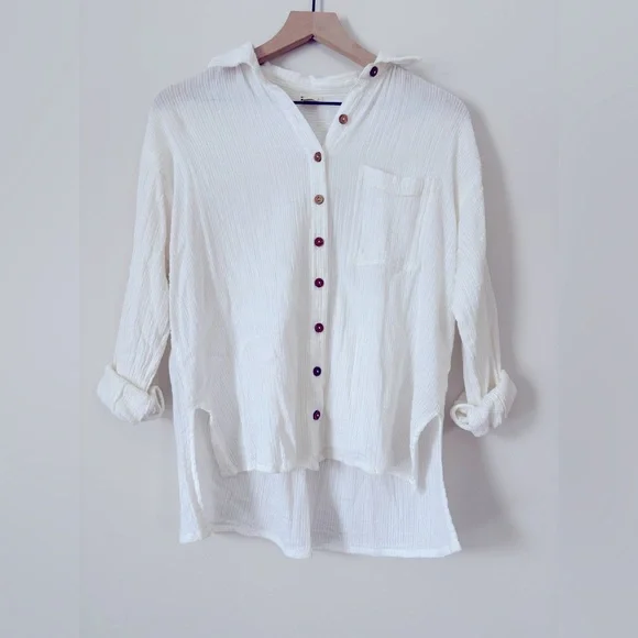 Billabong “In The Tide” White Beach Shirt - Picture 12 of 14
